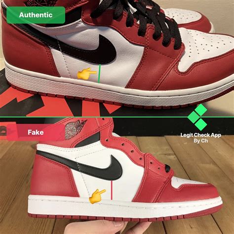 jordan logo on shoes fake vs real|genuine jordan 1s.